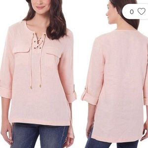 NWOT Ellen Tracy Company Linen Tunic